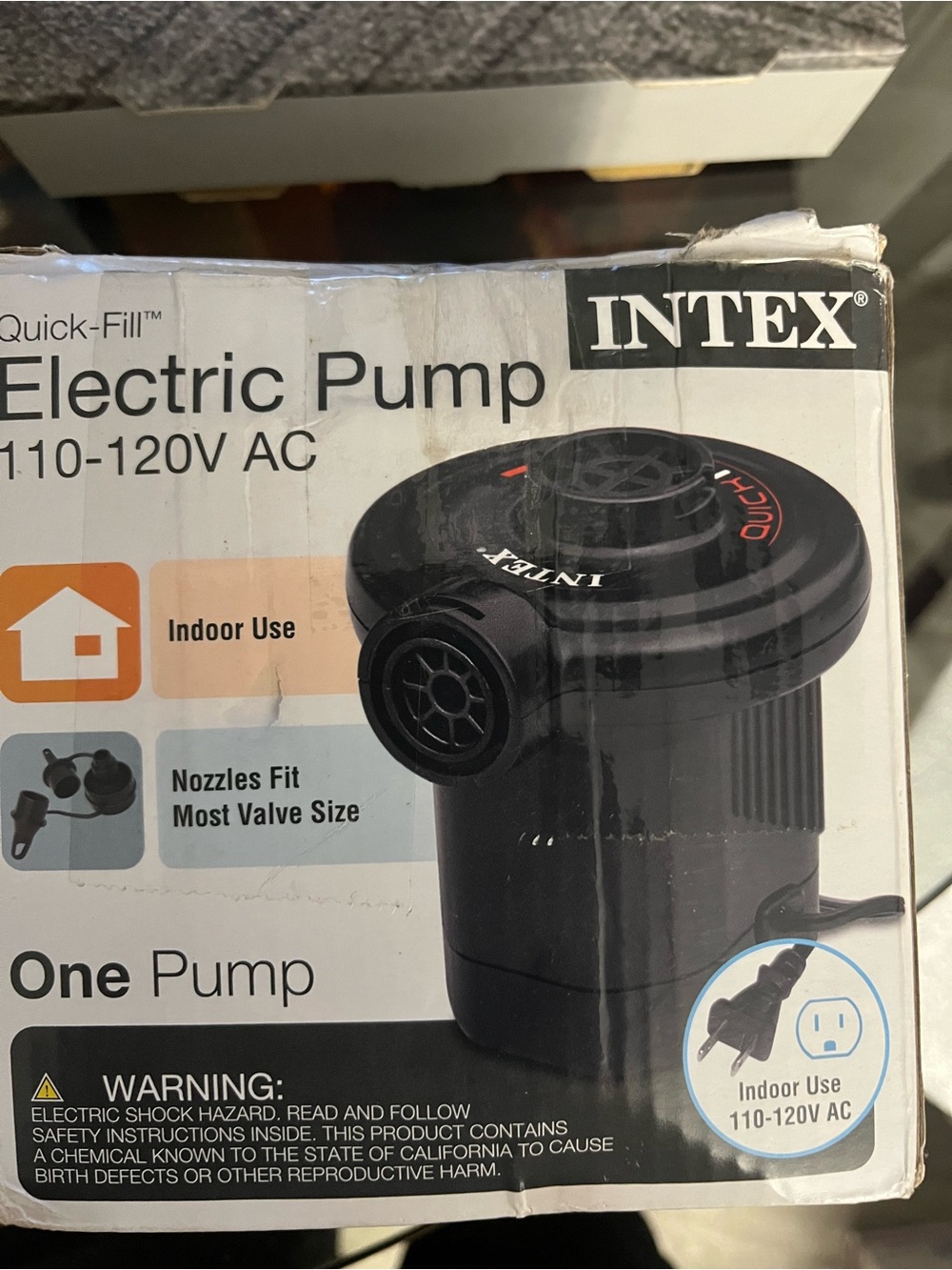 Intex Electric Quick-Fill Pump - Black